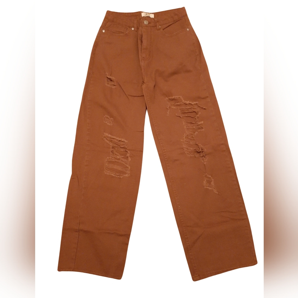 Steve Madden Brown Flare Wide Leg Jeans